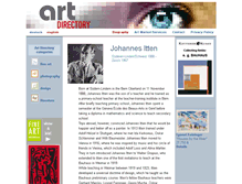 Tablet Screenshot of johannes-itten.com